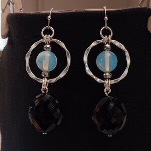 2 for $12 -Beautiful opaline dangle loop earrings!